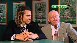 Celtic FC  19991205 Henrik Larsson and Jimmy Johnstone interview [upl. by Sigfried]