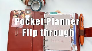 PLANNER FLIP THROUGH  POCKET PLANNER SETUP  FALL PLANNER SETUP [upl. by Nalani123]