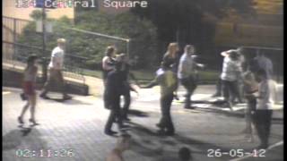 Telford Town Centre CCTV assault footage [upl. by Atteloiv]