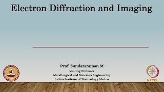 Lec 18  Indexing Diffraction Pattern [upl. by Zannini]