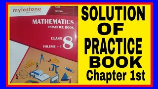 Mylestone Practice Book Solution Class 8th Chapter 1st Full Solution with ExplanationsMy Turns [upl. by Anytsirhc]