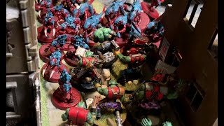 Warhammer 40 battle report Orks v Nids [upl. by Lorain]