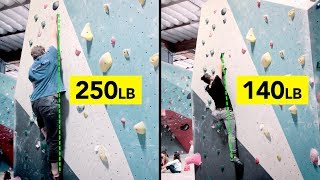 LARGER Climber with GREAT TECHNIQUE Beta Comparison [upl. by Eisus]