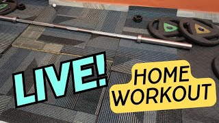 Barbell Workout  RDL Rows and Biceps Curls  Home Workout [upl. by Atires]