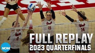 Nebraska vs Arkansas 2023 NCAA volleyball tournament quarterfinals  FULL REPLAY [upl. by Mitzi824]