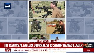 IDF claims Al Jazeera Journalist is senior Hamas leader [upl. by Inod240]