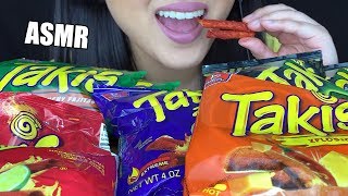 ASMR SPICY TAKIS CHIP PLATTER Eating Sounds Taste Testing Takis Flavors No Talking ASMR Phan [upl. by Roxie]