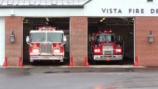 Vista FD Car 2561  Engine 141 Responding [upl. by Rabaj742]