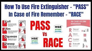 How To Use Fire Extinguisher  quotPASSquot In Case of Fire Remember  quotRACEquot [upl. by Haveman]