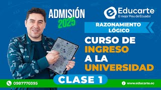 🔴 Curso de Ingreso a la UNIVERSIDAD 📕 Admisión 2025 📚 Clase 1 🧠 Razonamiento Lógico [upl. by Salmon]