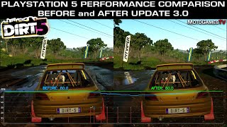 DiRT 5  PS5 Performance Comparison  Before and After Update 30 Image Quality amp Resolution Mode [upl. by Leonard240]