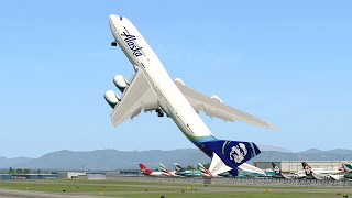 Giant Boeing 747 Vertical Takeoff  XPlane 11 [upl. by Alber]