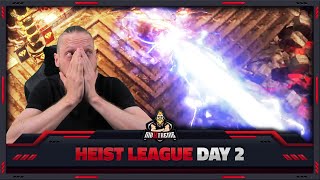 PATH OF EXILE – 312 – HEIST LEAGUE – CRACKLING LANCE NECROMANCER – LEAGUEBUILD DIARY – DAY 2 [upl. by Nitnilc]