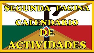 SEGUNDA PAGINA CALENDARIO DE ACTIVIDADES  ESCUELA DE PASTORAL [upl. by Akapol438]