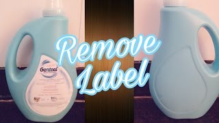 How to remove Label  sticker on plastic or glass [upl. by Alma81]