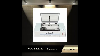 OMTech Polar Laser Engraver Cutter Lightburn Compatible Desktop 50W CO2 Laser Engraving Cutting [upl. by Buell]