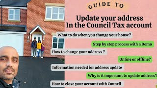 UK Council Tax Address update  Step by step Demo [upl. by Kerby]