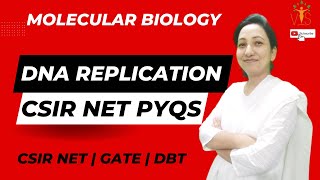 DNA Replication PYQ CSIR NET  DNA Replication CSIR NET  Molecular Biology PYQs [upl. by Pitzer]