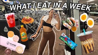 WHAT I EAT IN A WEEK as a senior in high school [upl. by Kcin730]