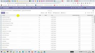 Faire un inventaire Odoo dans un tableur Excel odoo inventory inventaire excel [upl. by Nyasuh819]