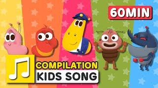 Larva KIDS WHEELS ON THE BUS and other songs from Larva KIDS  27 English Kids Songs  60 minutes [upl. by Attennaj]