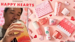 Starbucks Valentines Day Tumblers Jasmine Clementine Pearls Oolong Tea Limited Edition Philippines [upl. by Naugal]