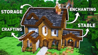 Minecraft Large Farmhouse Tutorial how to build [upl. by Schuyler625]