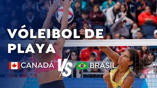 VÓLEIBOL PLAYA  Oro Femenino Canadá vs Brasil [upl. by Dlarej]