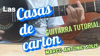 Casas de carton  Ali primera Marcó António Solís Música con Adán guitarra tutorial [upl. by Enelegna]