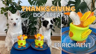 West Paw Zogoflex Toppl Thanksgiving Turkey Recipe  dog treat recipe for enrichment [upl. by Ennahtebazile]