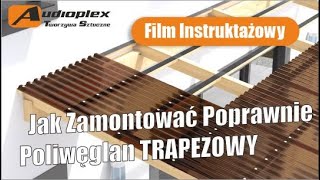 Poliwęglan Lity Trapez lub Fala Montaż 🔨 Jak zamontować Poliwęglan TRAPEZOWY [upl. by Oicnecserc]