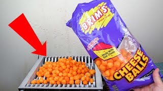 Shredding Cheese Balls Crunchy Chips Shredded Very Relaxing ASMR EXPERIMENT [upl. by Dlanor]