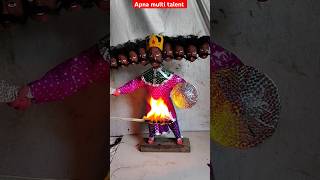 🗞️📰 रावण कैसे बनाए  Ravan Putla making  Ravan kaise banate hain Shorts [upl. by Sillek928]