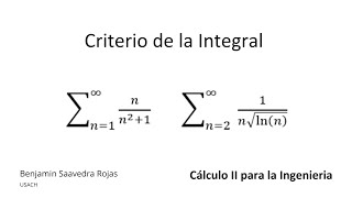 Ejercicio 2 Criterio de la Integral Series numéricas [upl. by Urbanus]