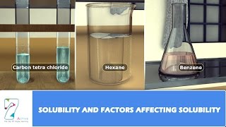 SOLUBILITY AND FACTORS AFFECTING SOLUBILITY [upl. by Gene678]