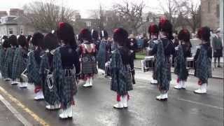 Ballater amp District Pipe Band Remembrance Sunday 2011 [upl. by Olinad]