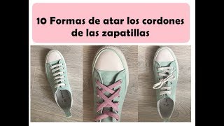 10 Formas de atar los cordones de las zapatillas nivel Dios en menos de 1 minuto [upl. by Carpio]