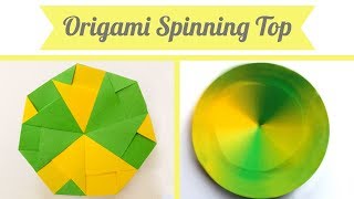 ORIGAMI Spinning Top  Easy Origami  Modular Spinning Top  Paper Craft  Tutorial  Paper Folding [upl. by Berta593]