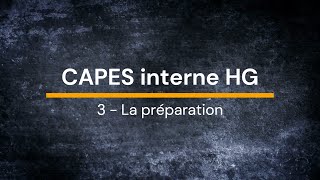 Webinaire CAPES int 3 ‐ Organisation [upl. by Eanerb]