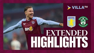 MATCH HIGHLIGHTS  Aston Villa 30 Hibernian [upl. by Joby]