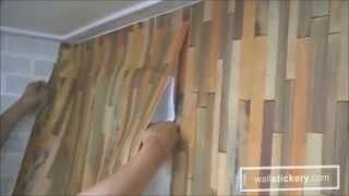 how to hang self adhesive wallpaper on walls by wallstickerycom [upl. by Iknarf]