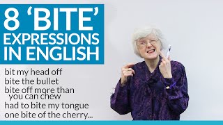 8 Expressions using BITE in English [upl. by Ellebyam]