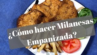 La mejor milanesa empanizada  ¿Cómo preparar una milanesa empanizada [upl. by Garmaise72]