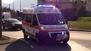 LECCO ambulanza Soccorso degli Alpini Mandello del Lario  Italian ambulance responding [upl. by Yatzeck335]