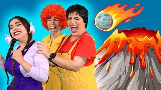 Volcano Eruption 🌋Lava Lava Song  High Five Kids Videos [upl. by Deedee441]