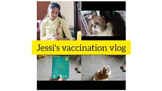 Jessis vaccination vlog shihtzusubscribe vaccination viralvideo dogdoglovers dogfood [upl. by Phoebe855]