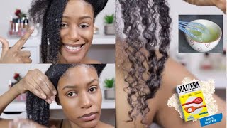 JE TESTE L’ASSOUPLISSANT CHEVEUX MAÏZENA  MASQUE MAISON CHEVEUX CREPUS 100 NATUREL [upl. by Perren203]