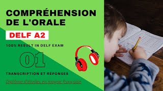 DELF A2  Compréhension de lorale No 01  DELF A2 Listening Practice Test Online [upl. by Etsyrk629]