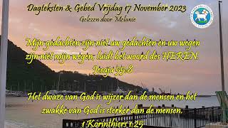 Dagteksten amp Gebed Vrijdag 17 November 2023 [upl. by Holladay]