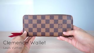 รีวิวกระเป๋าหลุยส์วิตตอง Louis Vuitton Clemence Wallet  N60534 [upl. by Nongim756]